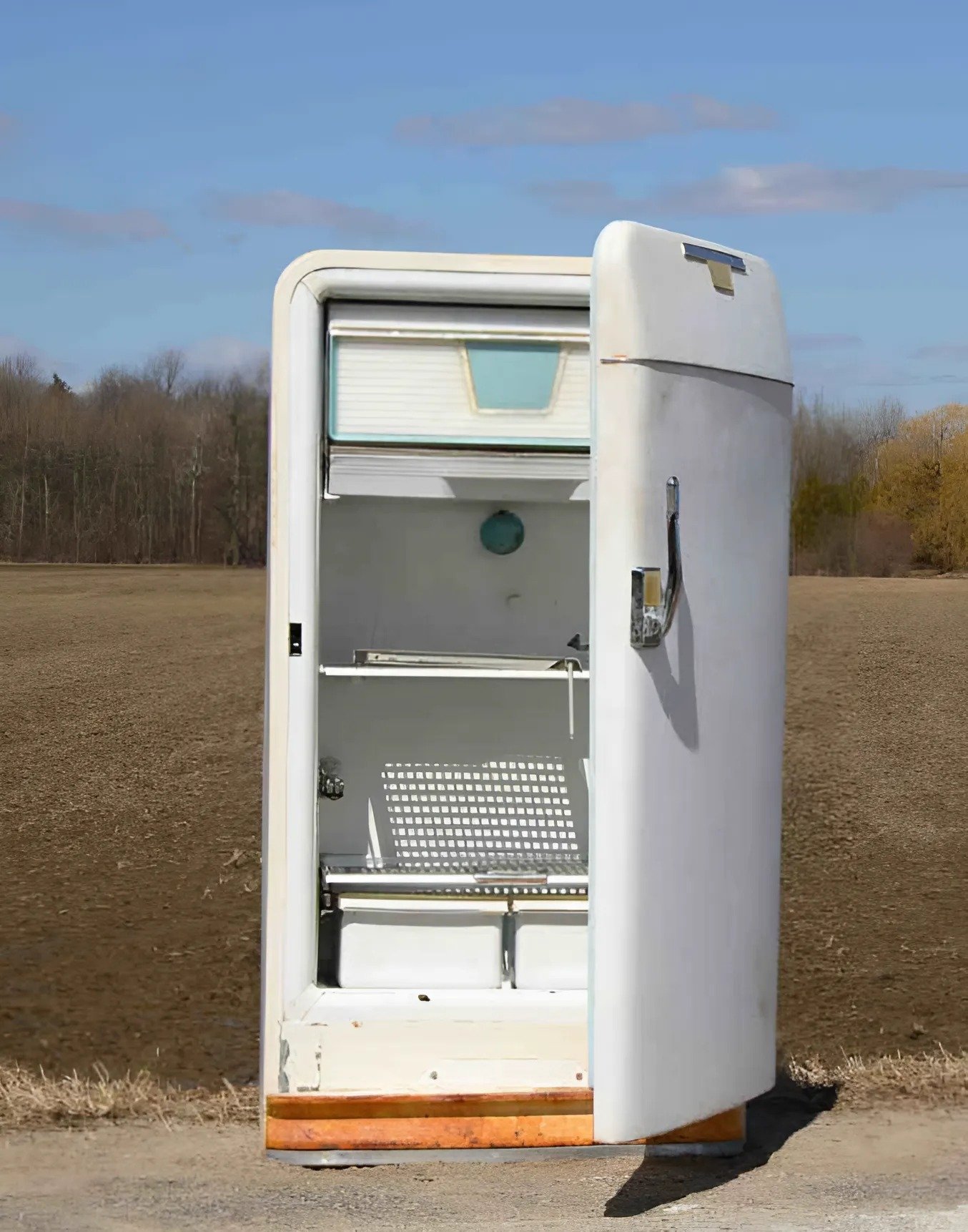 Avec un vieux réfrigérateur, mon oncle a fabriqué quelque chose de très utile pour la maison : voici le résultat