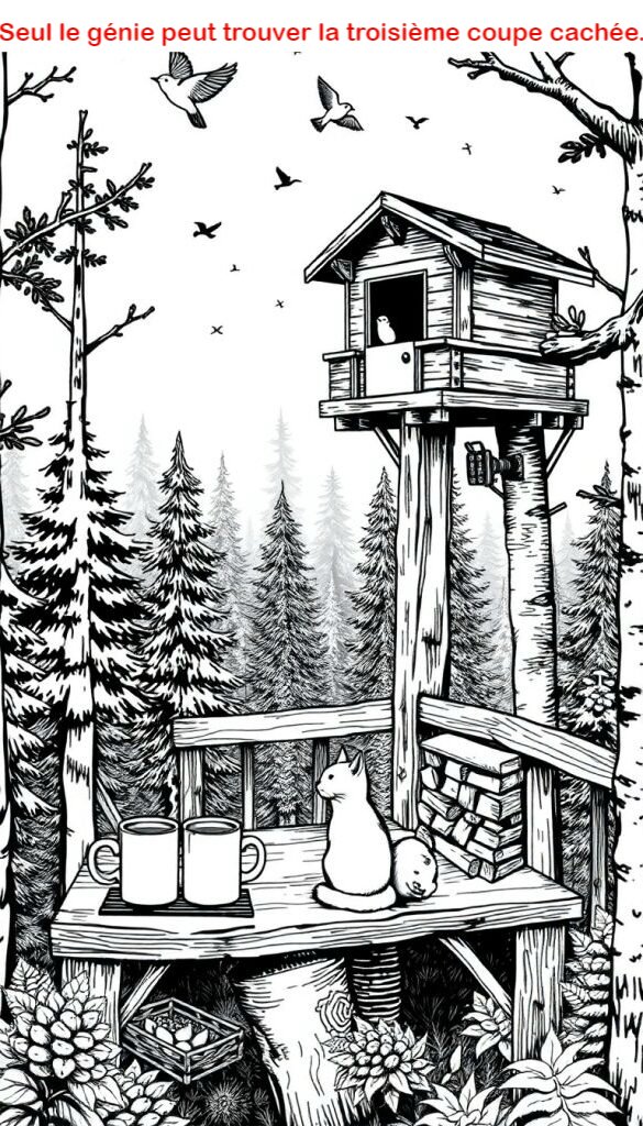 Seul le génie peut trouver la troisième coupe cachée.