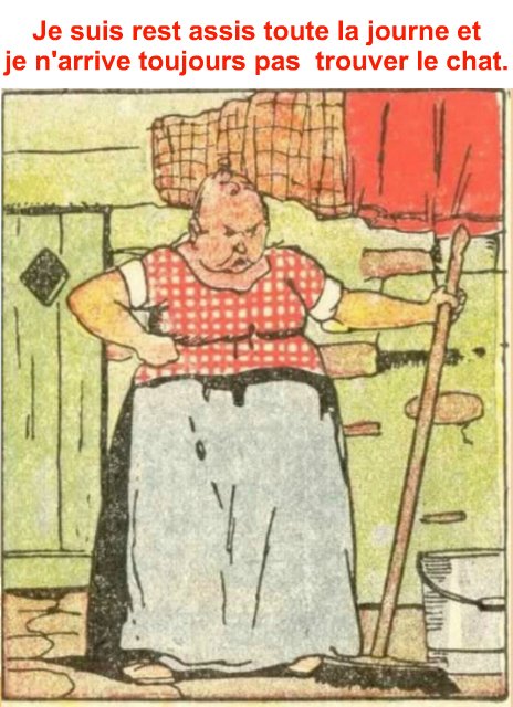 Je suis resté assis toute la journée et je n’arrive toujours pas à trouver le chat.