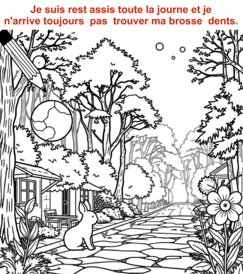 Je suis resté assis toute la journée et je n’arrive toujours pas à trouver ma brosse à dents.