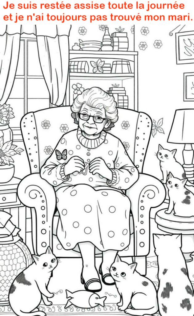 Je suis restée assise toute la journée et je n’ai toujours pas trouvé mon mari.