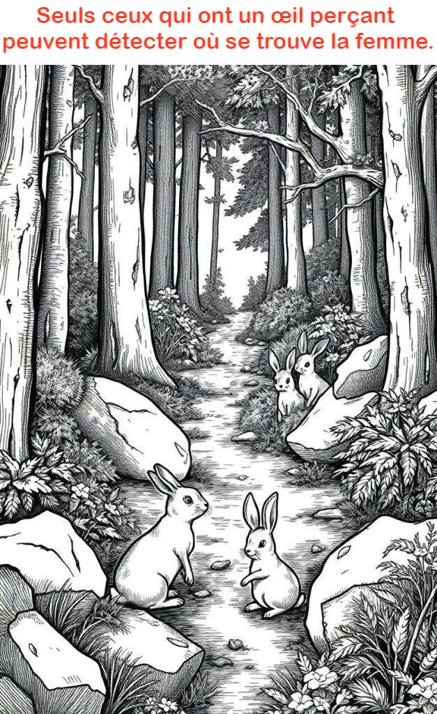 Seuls ceux qui ont un œil perçant peuvent détecter où se cache la femme en 9 secondes.