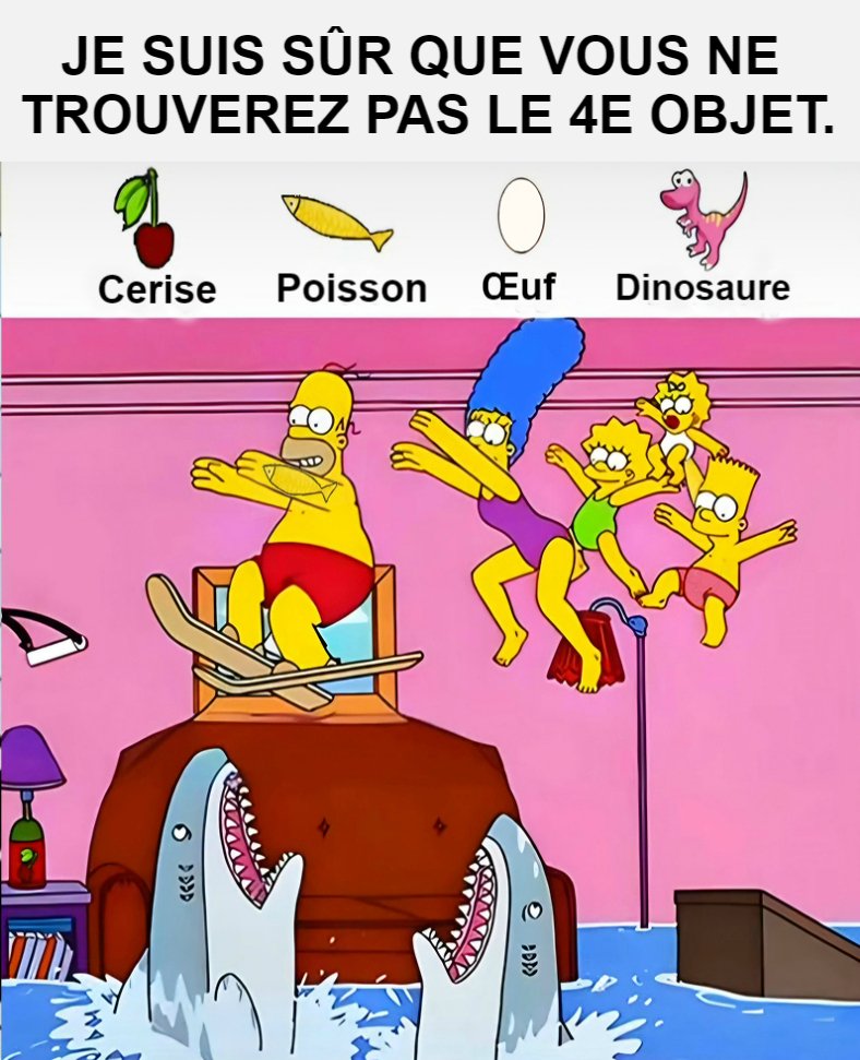 Trouvez Cerise, Poisson, Œuf et Dinosaure.